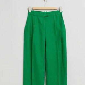 & Other Stories Green Trousers